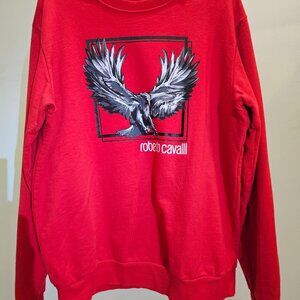 Roberto Cavalli Red Sweater (Graphic: Bird of Prey)